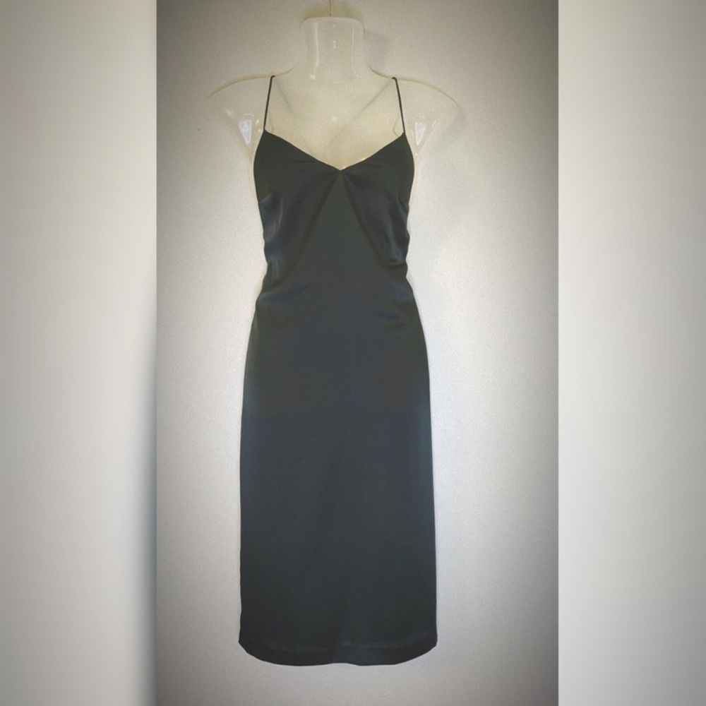 Cotton Candy LA V-Neck Satin Slip Dress